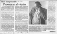 Promesas al viento  [artículo] Hernán Soto.
