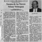 Susana de las Nieves Veloso Velásquez  [artículo] Carlos René Ibacache I.