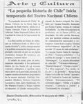 "La Pequeña historia de Chile" inicia temporada del Teatro Nacional Chileno