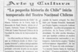 "La Pequeña historia de Chile" inicia temporada del Teatro Nacional Chileno