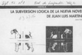 La subversión lógica de Juan Luis Martínez  [artículo] Jaime Valdivieso.