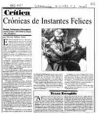 Crónicas de instantes felices  [artículo] Hernán Poblete Varas.