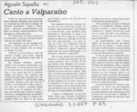 Canto a Valparaíso  [artículo] Agustín Squella.
