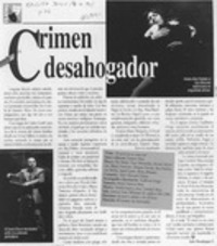 Crimen desahogador  [artículo] Italo Passalacqua C.