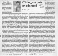 Chile, un país moderno?  [artículo] Milton Aguilar.