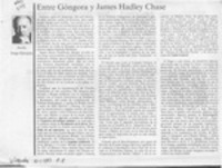 Entre Góngora y James Hadley Chase  [artículo] Jorge Edwards.