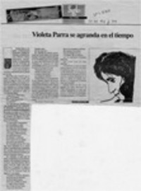 Violeta Parra se agranda en el tiempo  [artículo].