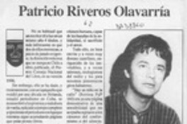 Patricio Riveros Olavarría  [artículo] F. Q.