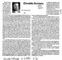 Osvaldo Soriano  [artículo] Fernando Jerez.