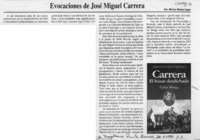 Evocaciones de José Miguel Carrera  [artículo] Marino Muñoz Lagos.