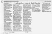 La fructífera vida de Raúl Devés  [artículo] Jorge Mandujano.