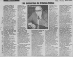 Las memorias de Orlando Millas  [artículo] Sergio Muñoz.