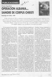 Operación Albania -- sangre de corpus christi  [artículo].