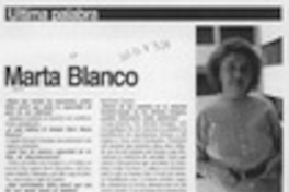 Marta Blanco  [artículo].