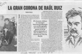 La gran corona de Raúl Ruiz  [artículo] Fabián Llanca.