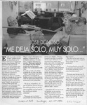 José Donoso, "Me deja solo, muy solo --"  [artículo].