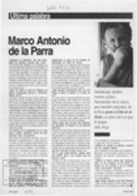 Marco Antonio de la Parra  [artículo].