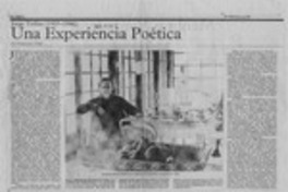 Una experiencia poética  [artículo] Francisco Véjar.