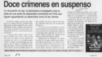 Doce crímenes en suspenso  [artículo].