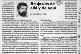 Brujasos de allá y de aquí  [artículo] / Juan Guillermo Prado.
