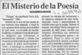 El misterio de la poesía  [artículo] Ximena Adriasola.