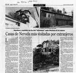 Casas de Neruda más visitadas por extranjeros  [artículo].