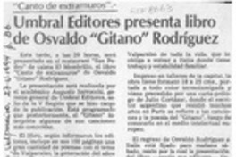 Valparaíso despide hoy a "Gitano" Rodríguez  [artículo].