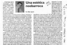 Una estética neobarroca  [artículo] Milton Aguilar.