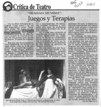 Juegos y terapias  [artículo] Carola Oyarzún L.