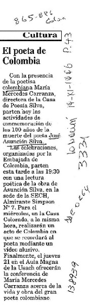 El Poeta de Colombia  [artículo].