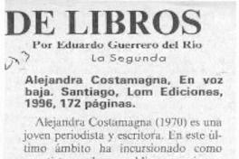 Reseña de libros  [artículo] Eduardo Guerrero del Río.