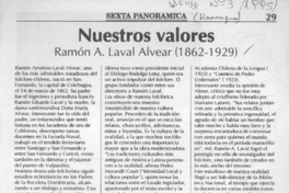 Nuestros valores  [artículo] Jaime Herrera Román.