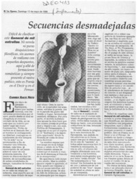 Secuencias desmadejadas  [artículo] Carmen Gaete Nieto.