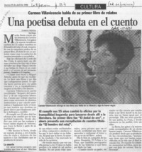 Una poetisa debuta en el cuento  [artículo] Loreto Novoa.