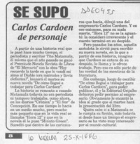 Carlos Cardoen de personaje  [artículo].