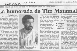 La Humorada de Tito Matamala  [artículo].