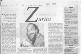 Los Vislumbres de Zurita  [artículo].