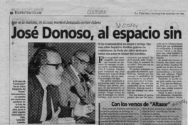 José Donoso, al espacio sin límite