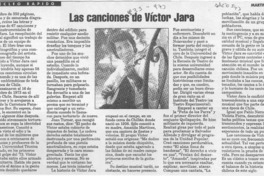 Las canciones de Víctor Jara  [artículo] Martín Ruiz.