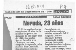 Neruda, 23 años