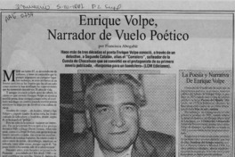 Enrique Volpe, narrador de vuelo poético  [artículo] Francisca Abogabir.
