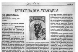 Estructura, Dios --y carcajada  [artículo] Ana María Larraín.