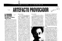 Artefacto provocador  [artículo] José Promis.
