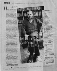 Marco Antonio de la Parra  [artículo] Mónica Rojas R.