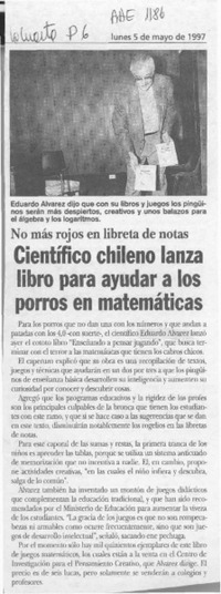 Científico chileno lanza libro para ayudar a los porros en matemáticas  [artículo].