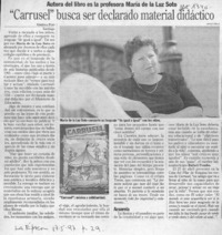 "Carrusel" busca ser declarado material didáctico  [artículo] Ximena Poo.