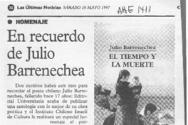 En recuerdo de Julio Barrenechea  [artículo].