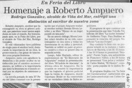 Homenaje a Roberto Ampuero  [artículo].