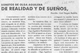 De realidad y de sueños  [artículo] José Vargas Badilla.