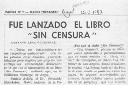 Fue lanzado el libro "Sin censura"  [artículo] Gustavo Leal Gutiérrez.